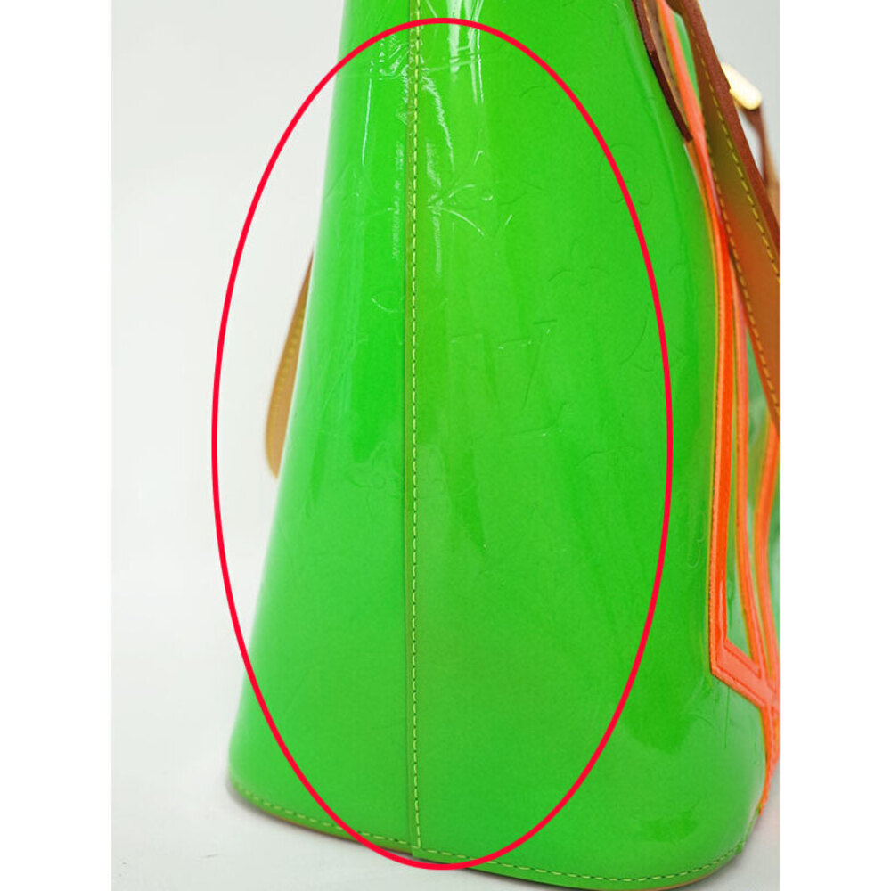 Louis Vuitton Tote Bag Fluo Vernis Houston Green Monogram - Picture 4 of 8
